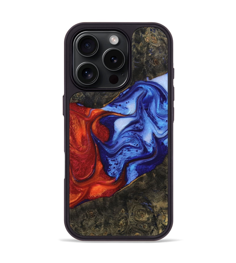 iPhone 16 Pro Wood Phone Case - Harlon (Fire & Ice, 734185)