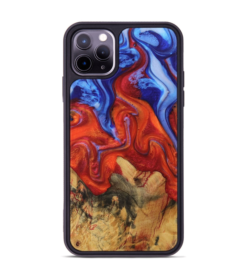 iPhone 11 Pro Max Wood Phone Case - Adriel (Fire & Ice, 734191)