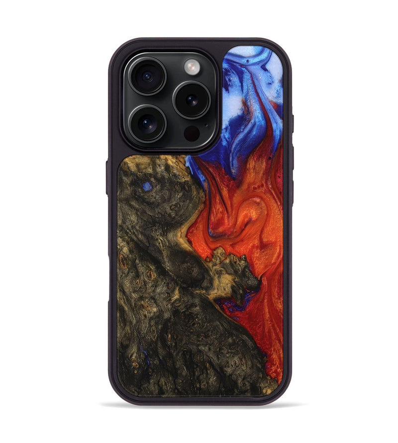 iPhone 16 Pro Wood Phone Case - Derwin (Fire & Ice, 734204)
