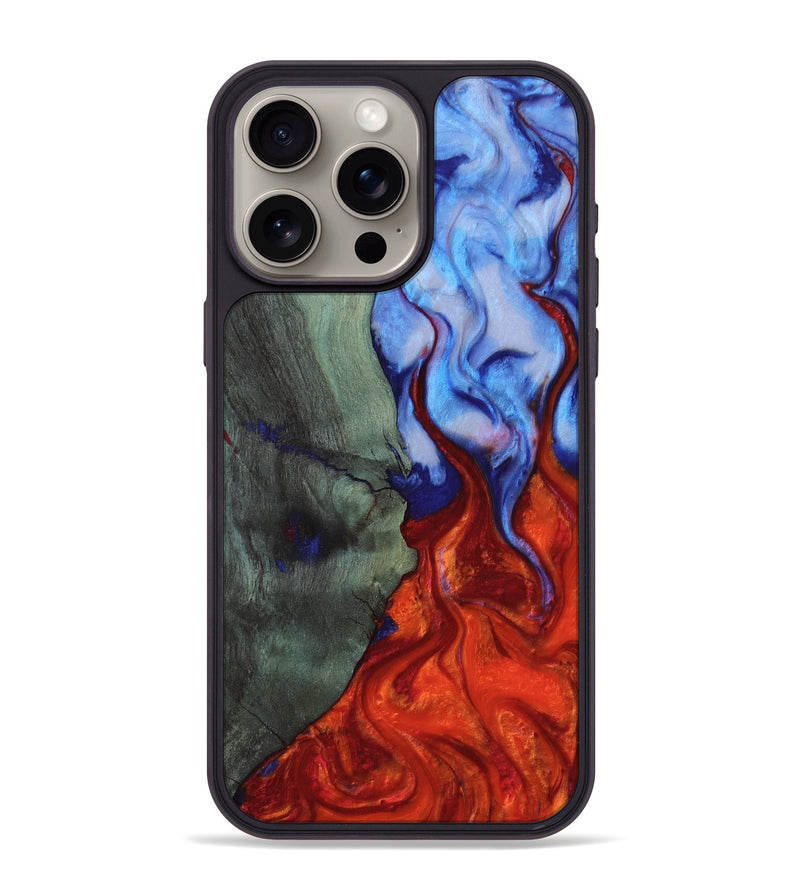 iPhone 15 Pro Max Wood Phone Case - Beecher (Fire & Ice, 734209)