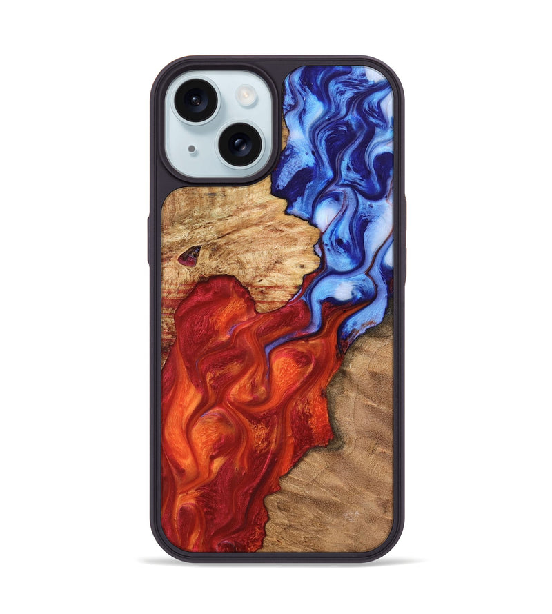 iPhone 15 Wood Phone Case - Eunice (Fire & Ice, 734250)