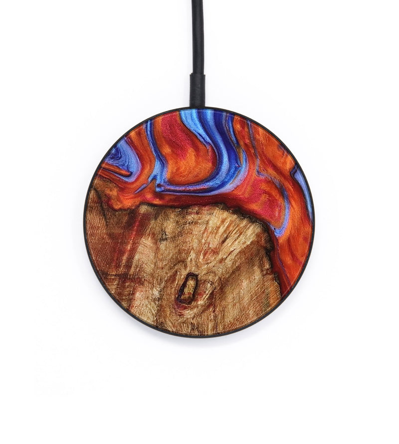 Circle Wood Wireless Charger - Annissa (Fire & Ice, 734258)