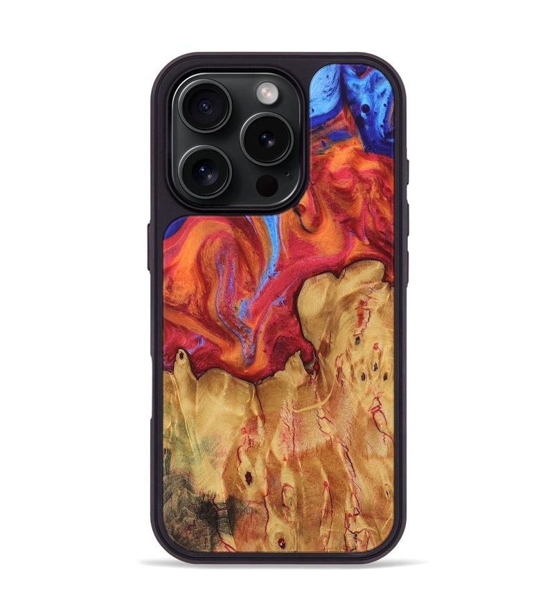 iPhone 16 Pro Wood Phone Case - Maiga (Fire & Ice, 734273)