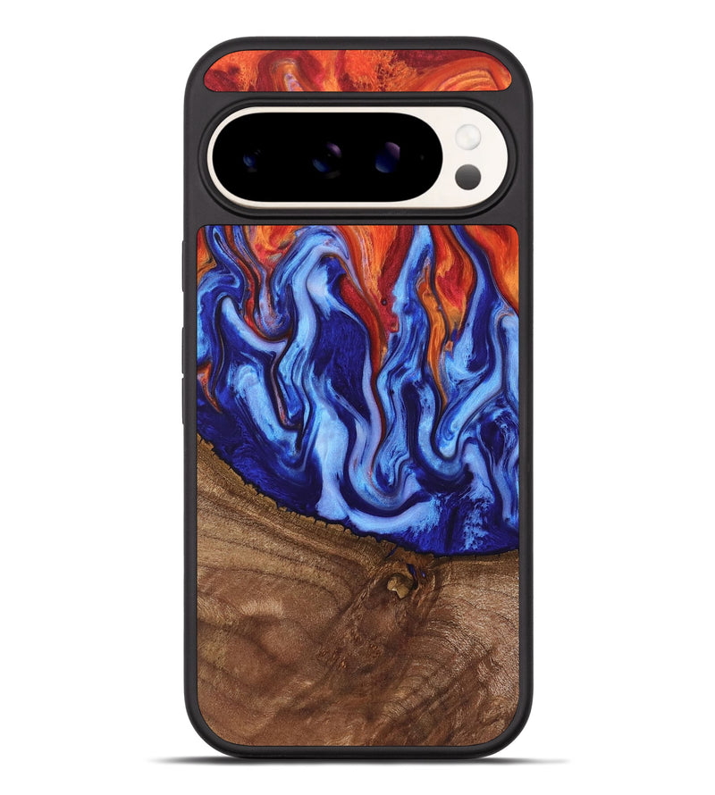 Pixel 9 Pro XL Wood Phone Case - Elida (Fire & Ice, 734290)