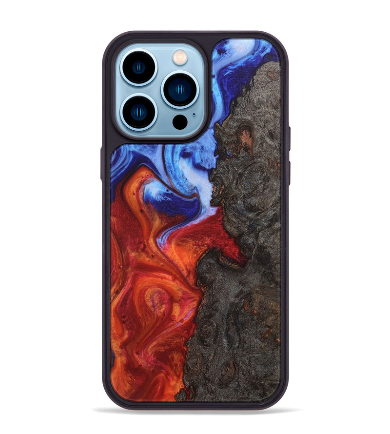 iPhone 14 Pro Max Wood Phone Case - Emerson (Fire & Ice, 734312)