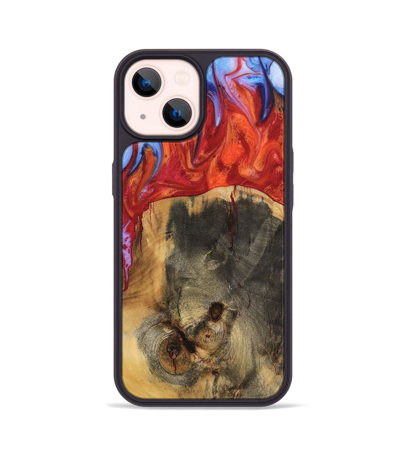 iPhone 14 Wood Phone Case - Megen (Fire & Ice, 734315)