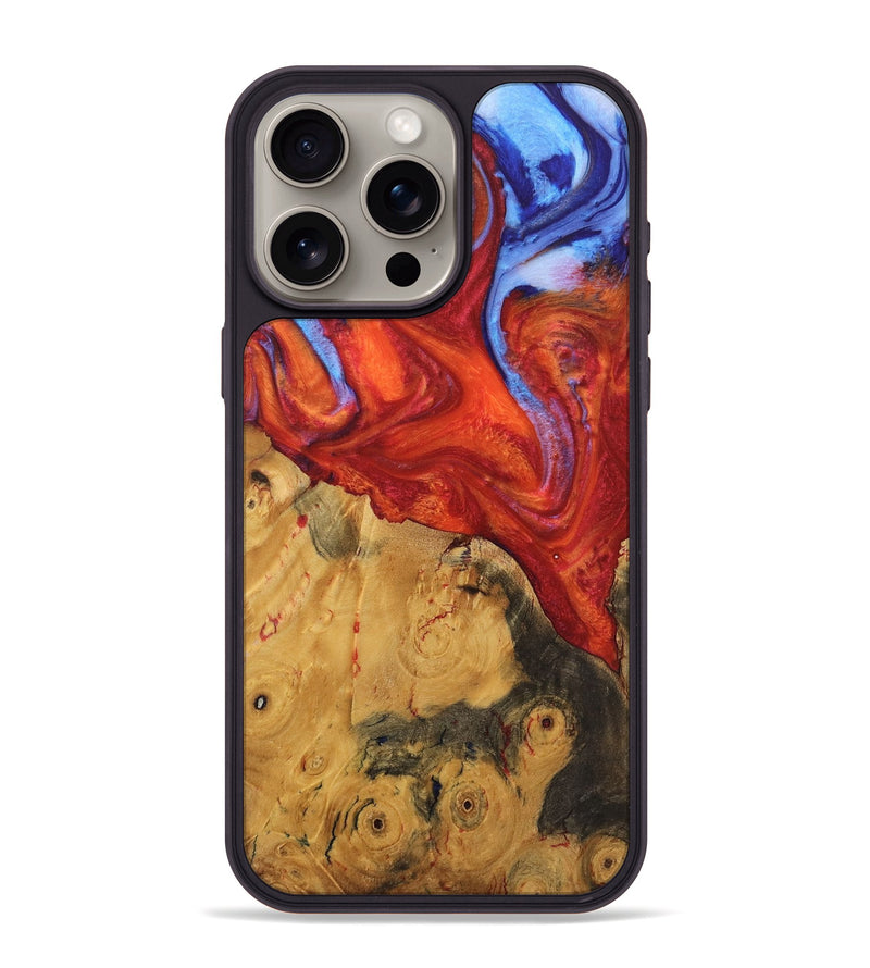 iPhone 15 Pro Max Wood Phone Case - Wannell (Fire & Ice, 734316)