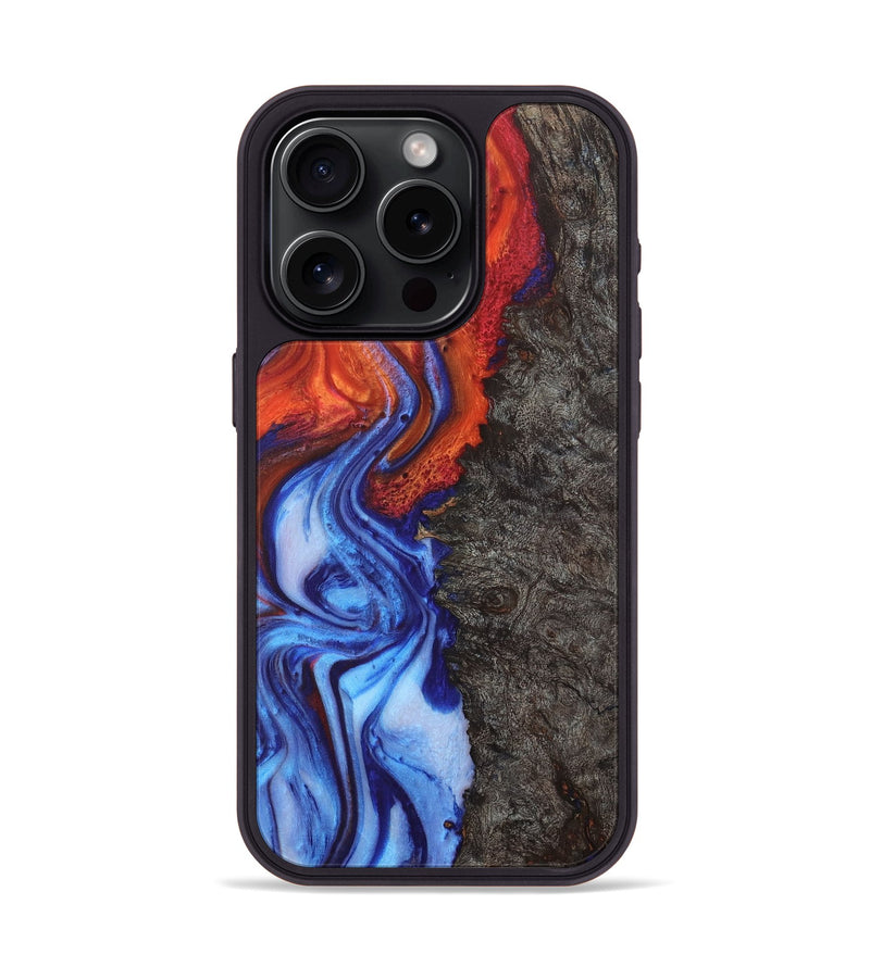 iPhone 15 Pro Wood Phone Case - Karine (Fire & Ice, 734336)