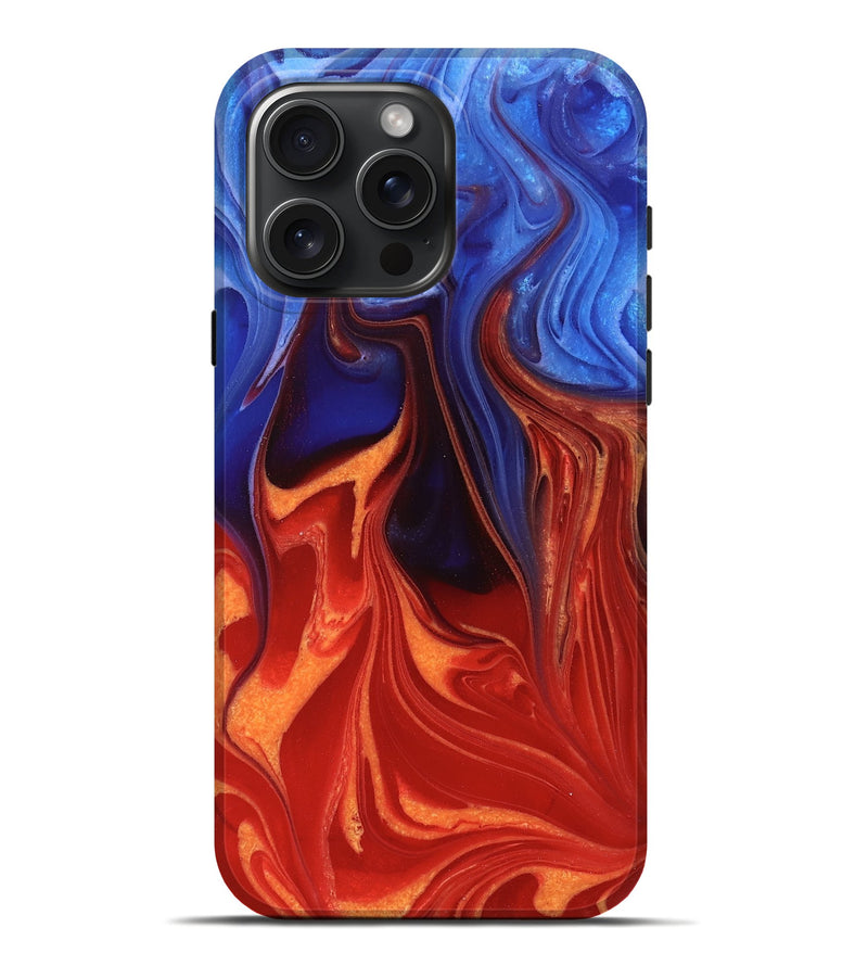 iPhone 16 Pro Max ResinArt Live Edge Phone Case - Casimer (Fire & Ice, 734360)