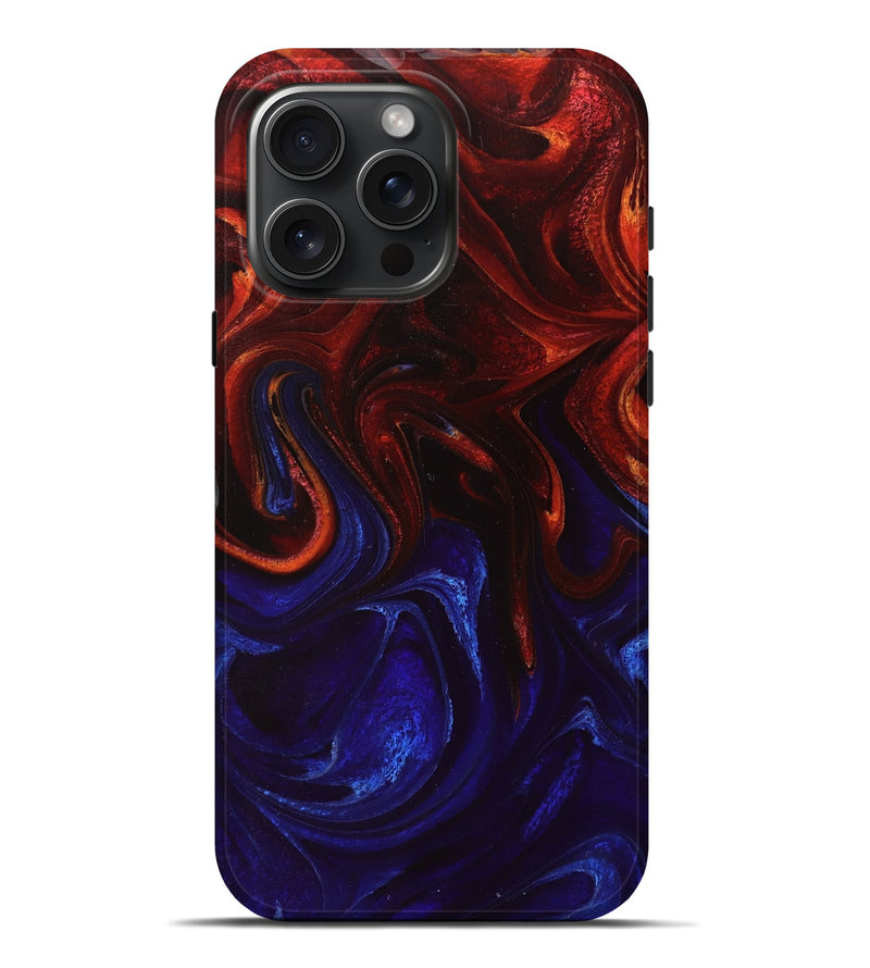 iPhone 16 Pro Max ResinArt Live Edge Phone Case - Makai (Fire & Ice, 734365)