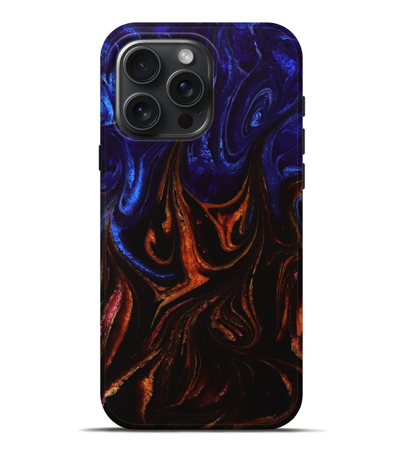 iPhone 16 Pro Max ResinArt Live Edge Phone Case - Farid (Fire & Ice, 734367)