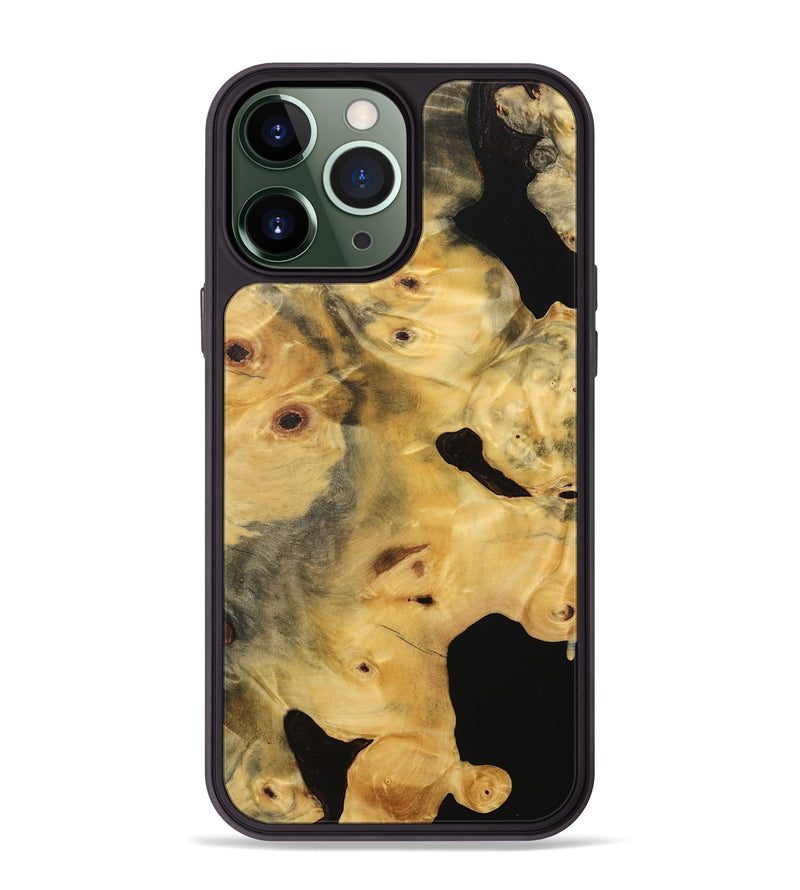 iPhone 13 Pro Max Wood Phone Case - Carran (Pure Black, 734421)
