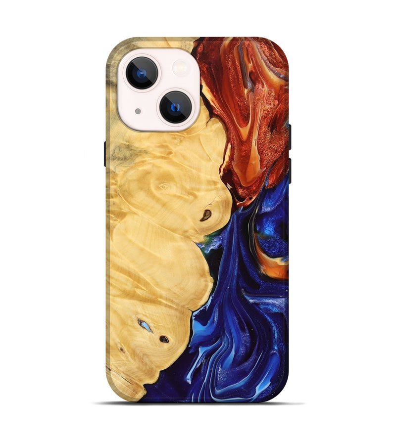 iPhone 14 Wood Live Edge Phone Case - Shaquan (Fire & Ice, 734616)