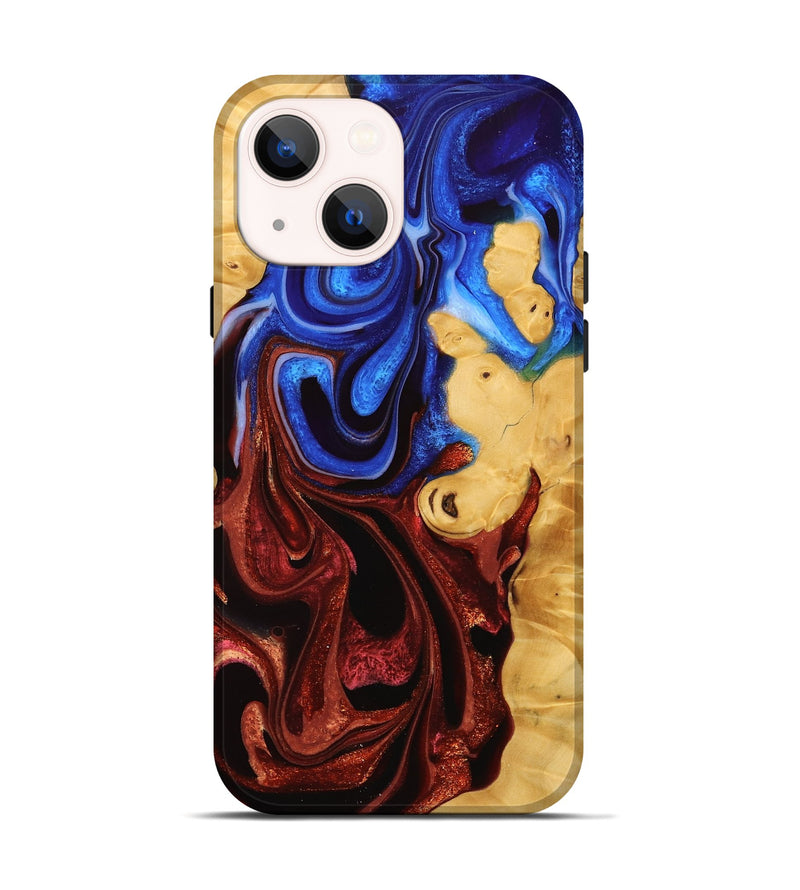 iPhone 14 Wood Live Edge Phone Case - Perl (Fire & Ice, 734619)