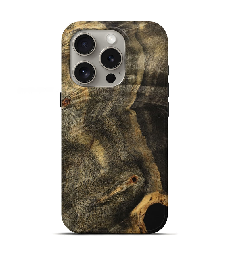 iPhone 16 Pro Wood Live Edge Phone Case - Zackary (Wood Burl, 734844)