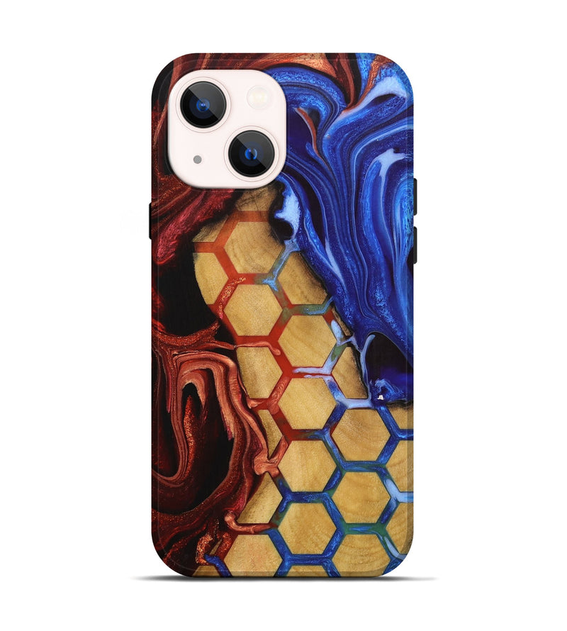 iPhone 14 Wood Live Edge Phone Case - Ernesto (Fire & Ice, 734881)
