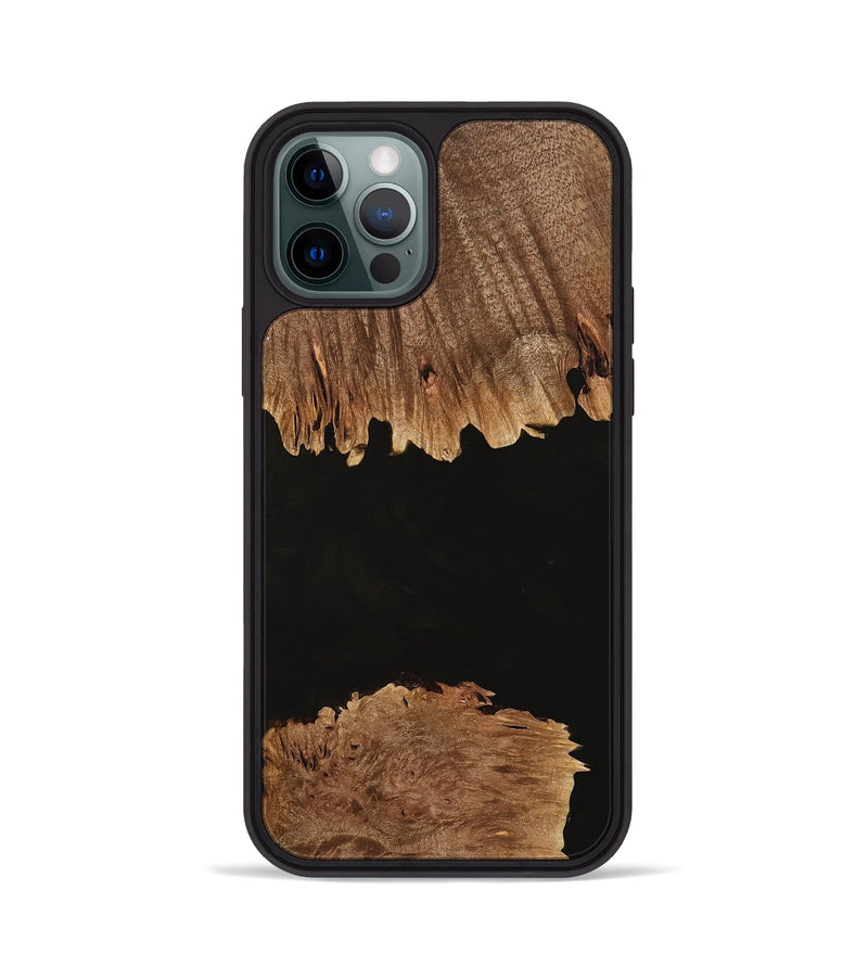 iPhone 12 Pro Wood Phone Case - Tate (Pure Black, 735060)