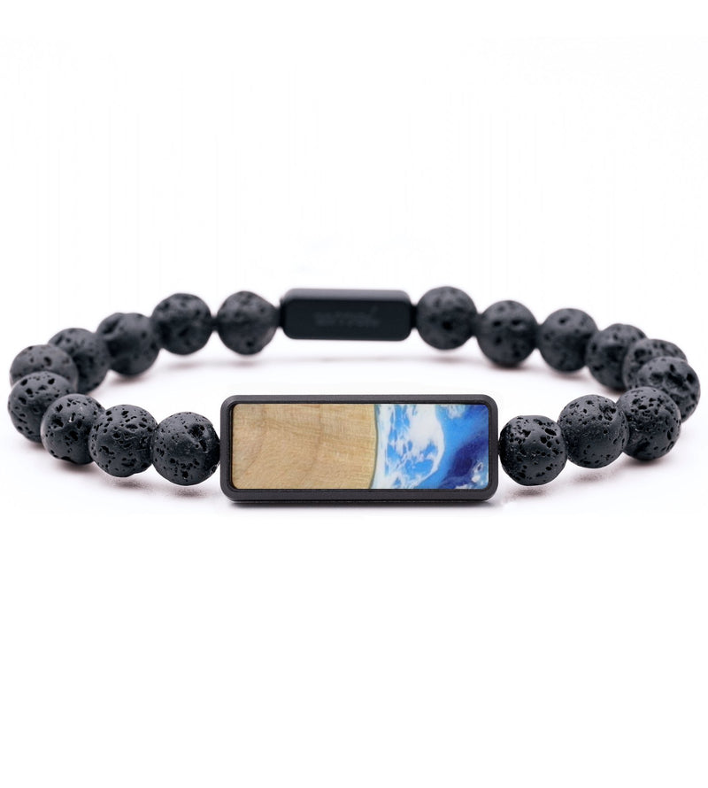 Lava Bead Wood Bracelet - Johnny (Coastal, 736092)