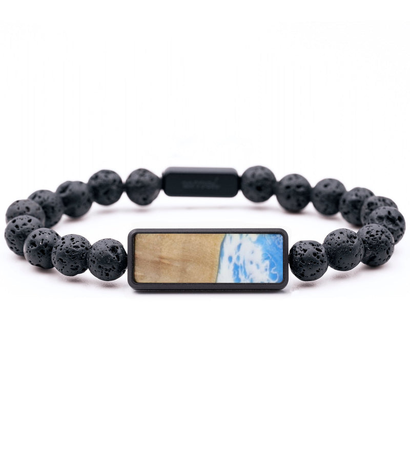 Lava Bead Wood Bracelet - Liliana (Coastal, 736093)