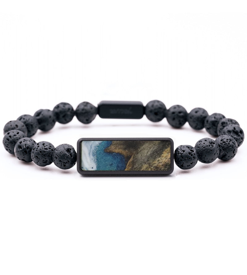 Lava Bead Wood Bracelet - Trent (Coastal, 736162)