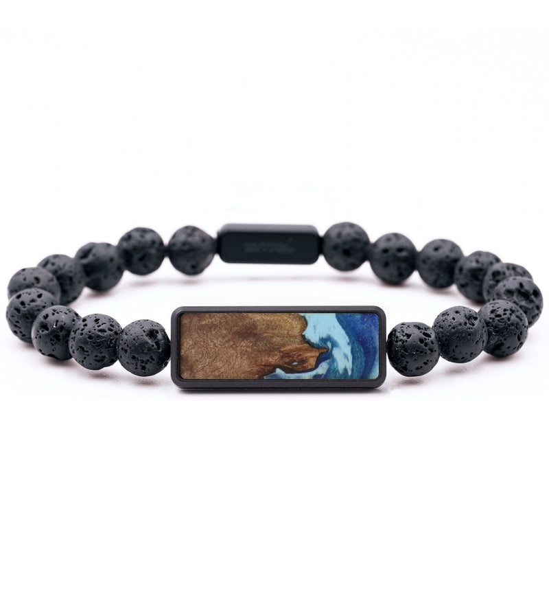 Lava Bead Wood Bracelet - Xavier (Coastal, 736163)
