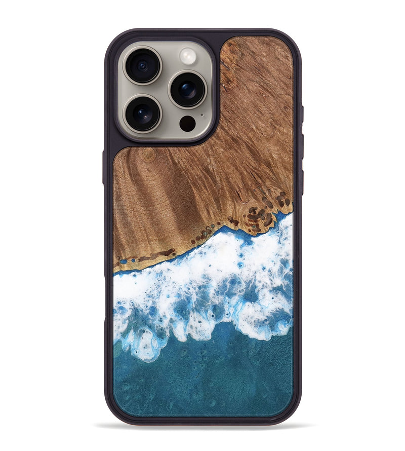 iPhone 16 Pro Max Wood Phone Case - Azul (Coastal, 736426)