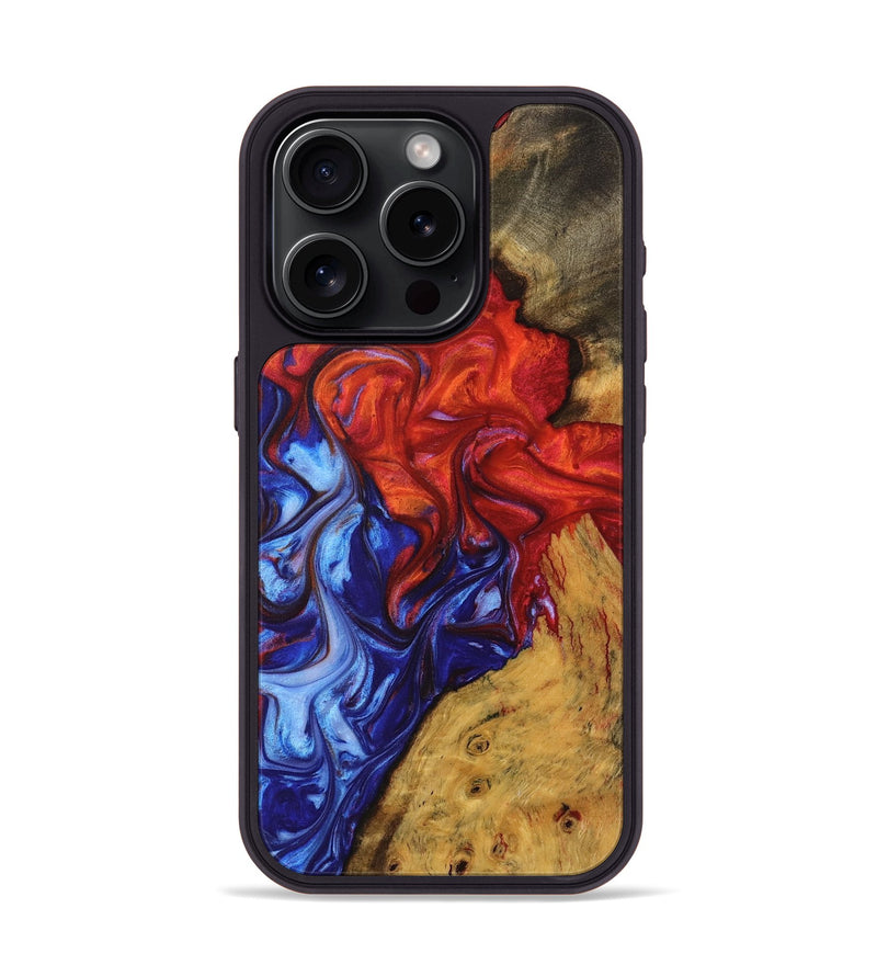 iPhone 15 Pro Wood Phone Case - Anibal (Fire & Ice, 736707)