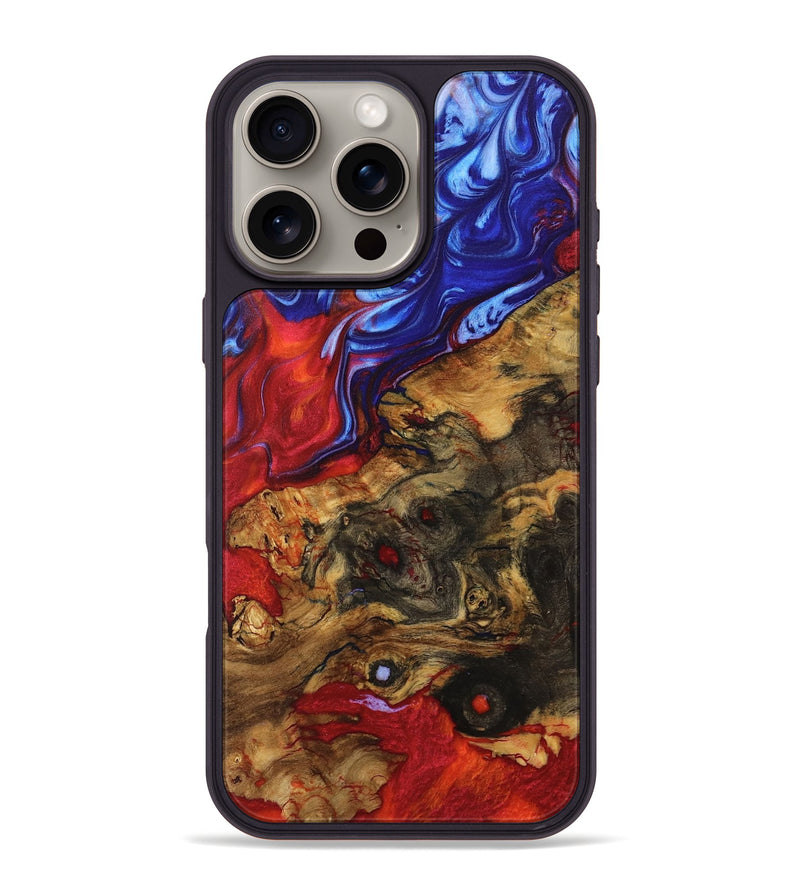 iPhone 16 Pro Max Wood Phone Case - Toshio (Fire & Ice, 736751)