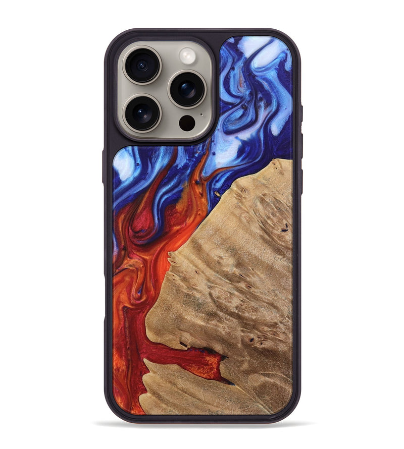 iPhone 16 Pro Max Wood Phone Case - Adell (Fire & Ice, 736773)