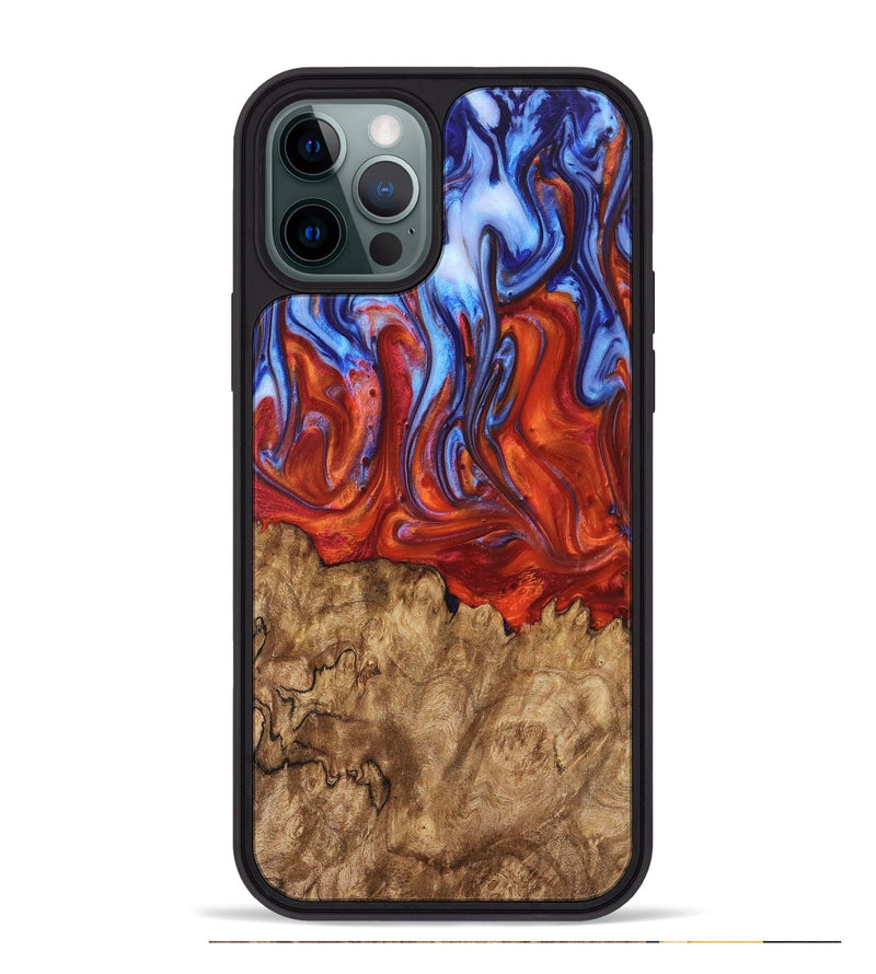 iPhone 12 Pro Max Wood Phone Case - Frinel (Fire & Ice, 736825)