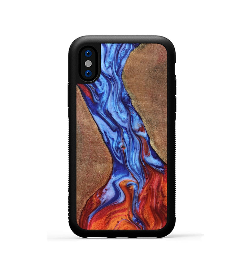 iPhone Xs Wood Phone Case - Rakhuma (Fire & Ice, 736828)