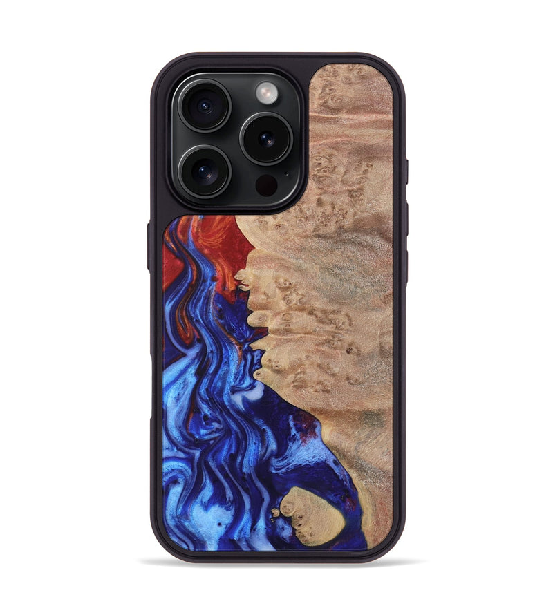 iPhone 16 Pro Wood Phone Case - Dessie (Fire & Ice, 736833)