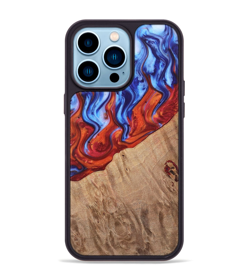 iPhone 14 Pro Max Wood Phone Case - Fallon (Fire & Ice, 736835)