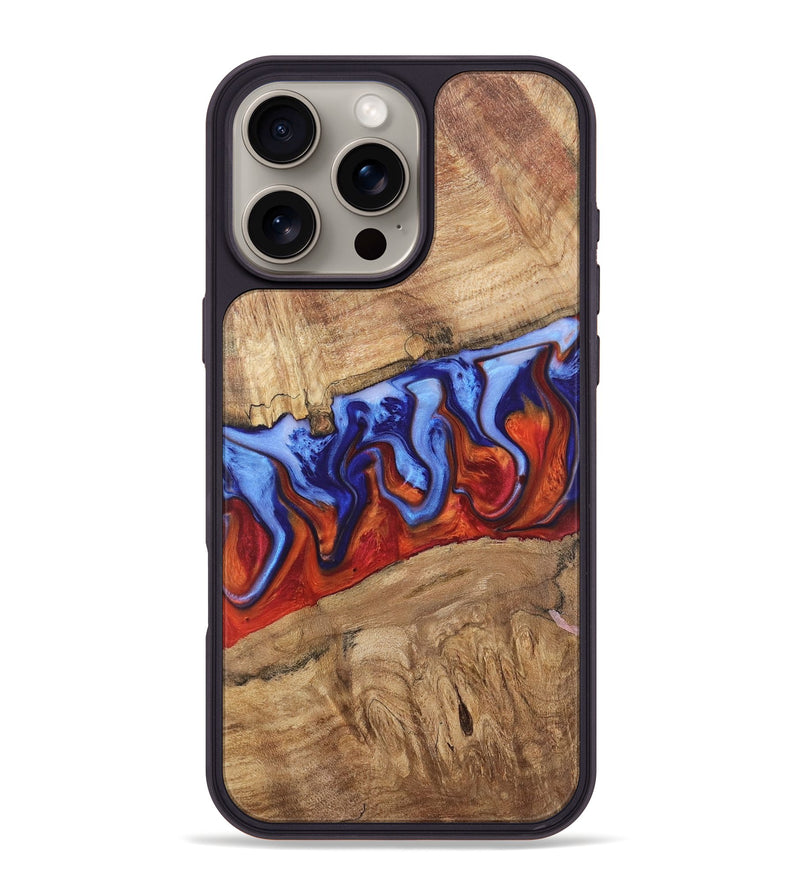 iPhone 16 Pro Max Wood Phone Case - Tonja (Fire & Ice, 736870)