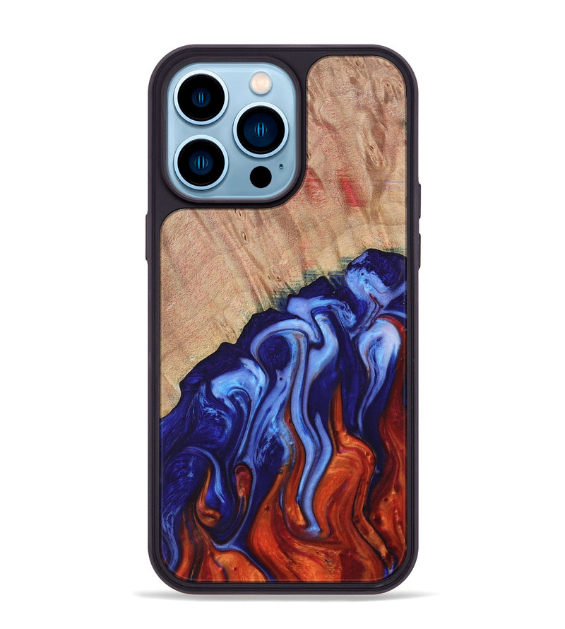 iPhone 14 Pro Max Wood Phone Case - Elhamy (Fire & Ice, 736875)