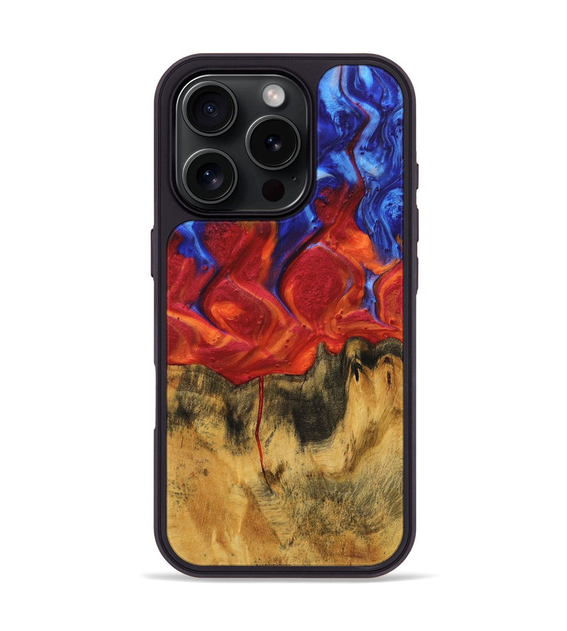 iPhone 16 Pro Wood Phone Case - Eleen (Fire & Ice, 736932)