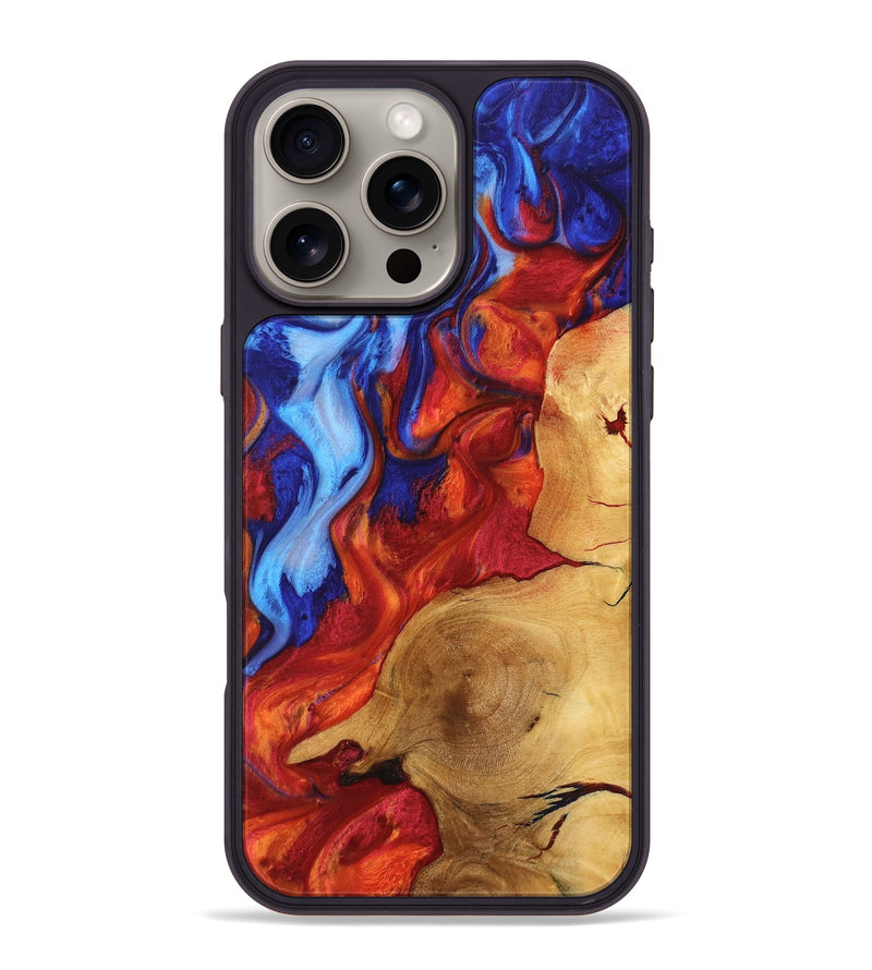 iPhone 16 Pro Max Wood Phone Case - Aubra (Fire & Ice, 736933)