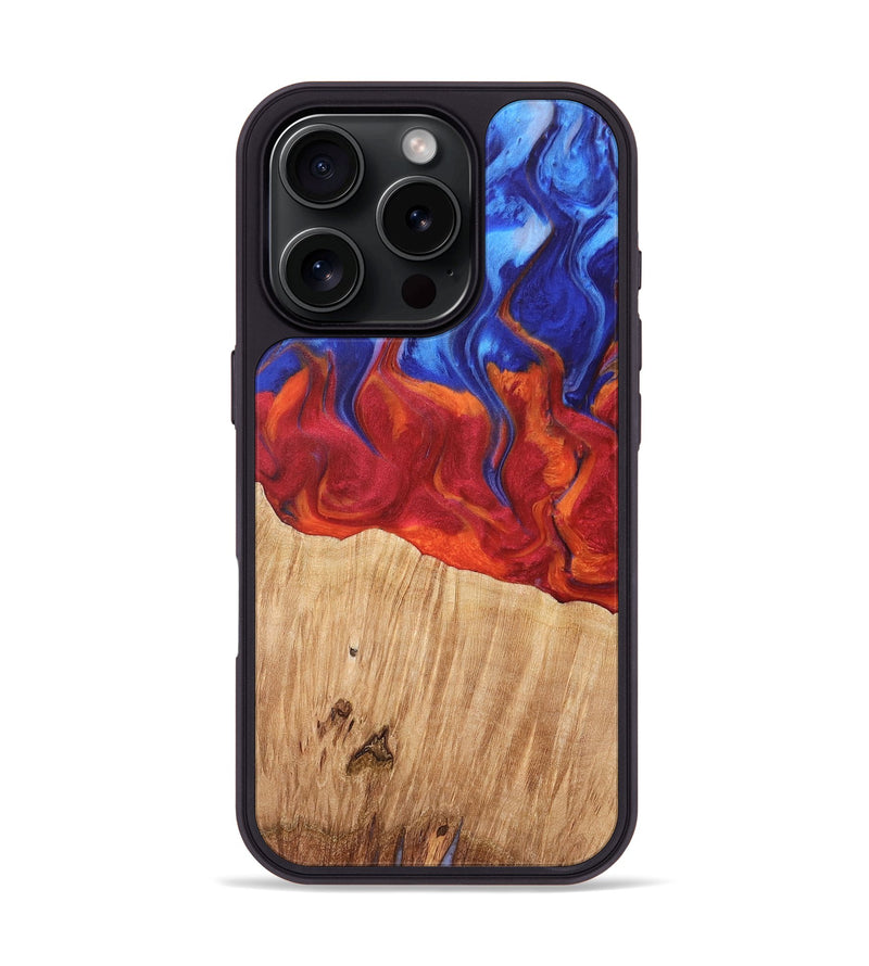 iPhone 16 Pro Wood Phone Case - Rosia (Fire & Ice, 737067)