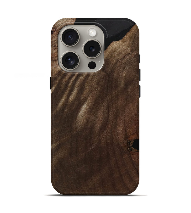 iPhone 16 Pro Wood Live Edge Phone Case - Cynthy (Wood Burl, 737958)