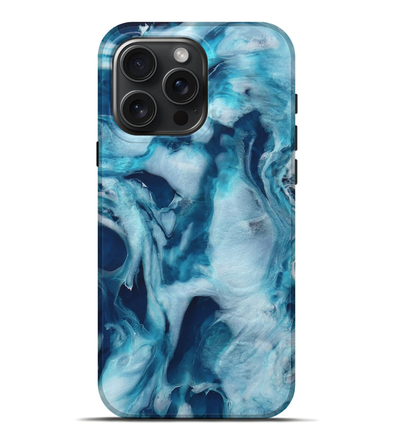 iPhone 16 Pro Max ResinArt Live Edge Phone Case - Nerta (Blue, 740159)