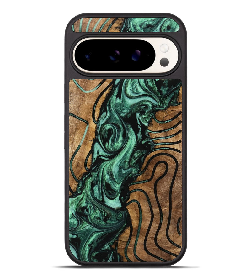 Pixel 9 Pro XL Wood Phone Case - Harriet (Green, 742430)