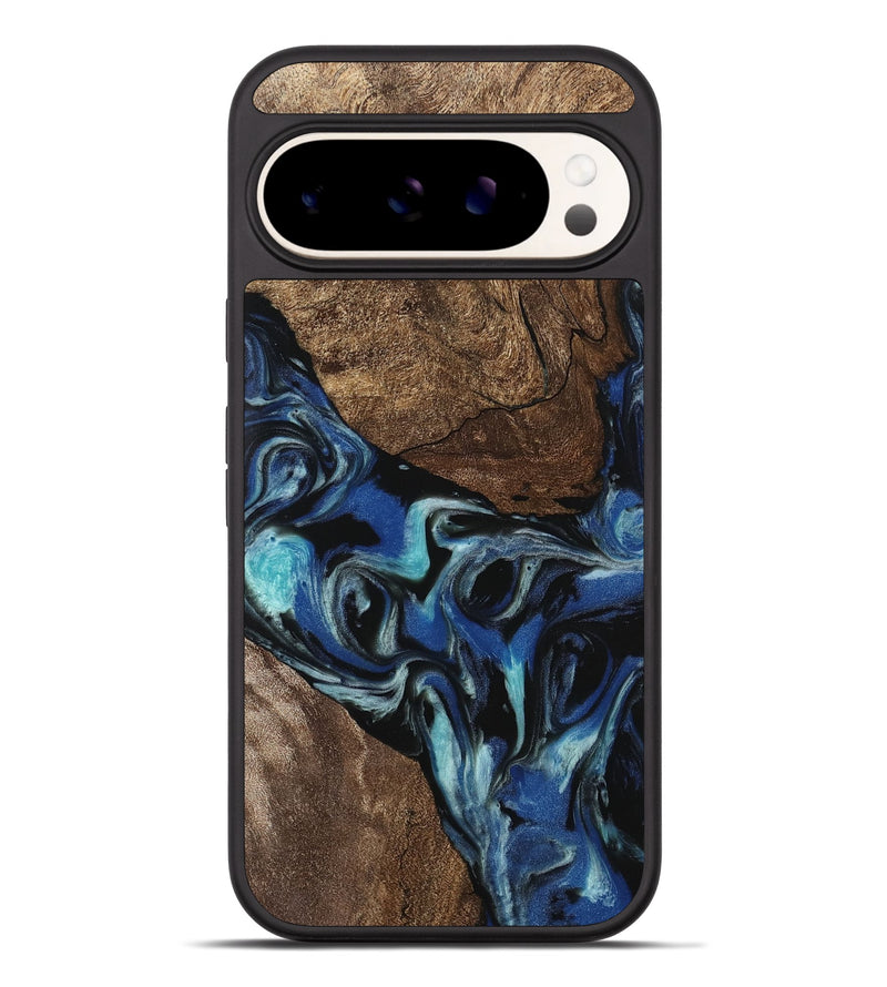 Pixel 9 Pro XL Wood Phone Case - Gilbert (Blue, 745487)