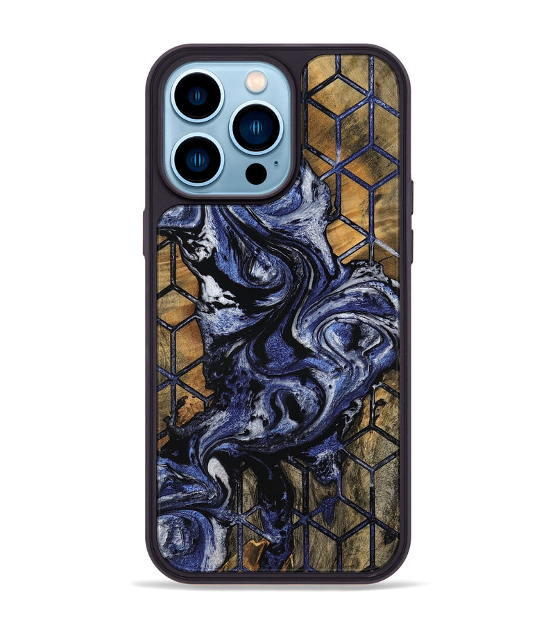 iPhone 14 Pro Max Wood Phone Case - Edmond (Pattern, 757011)