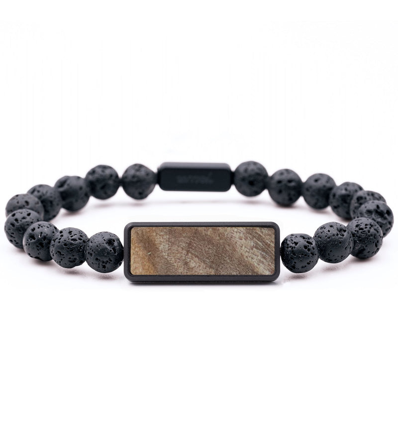 Lava Bead Wood Bracelet - Kristina (Wood Burl, 760697)