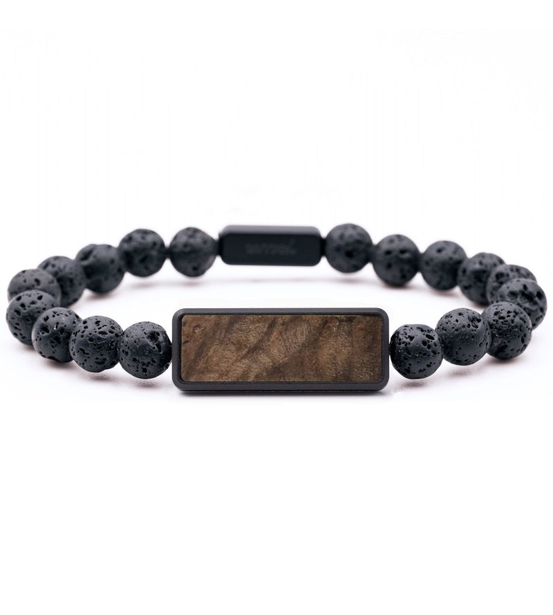 Lava Bead Wood Bracelet - Tessa (Wood Burl, 760699)