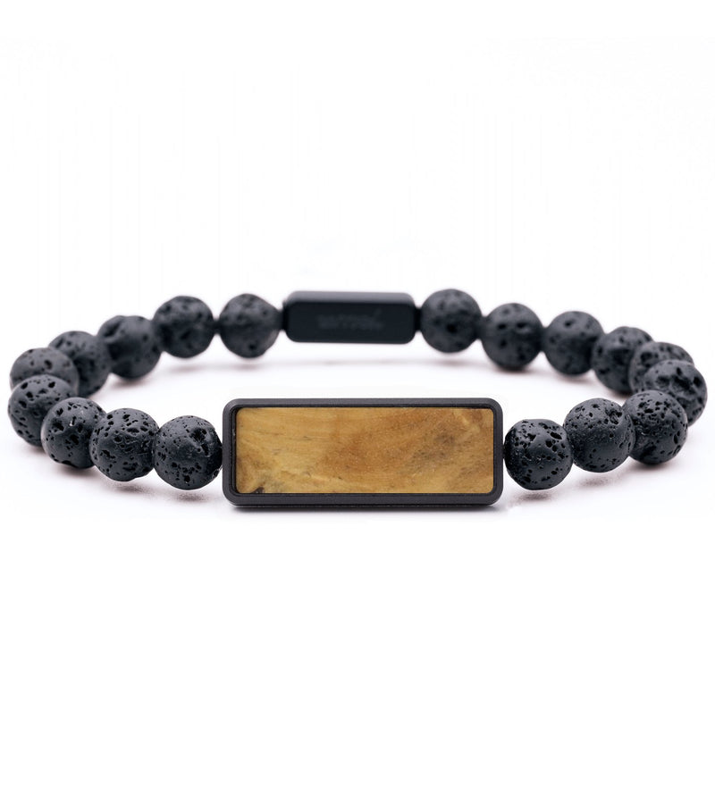 Lava Bead Wood Bracelet - Blake (Wood Burl, 764516)