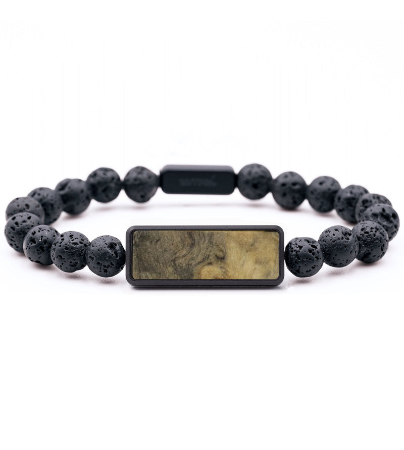 Lava Bead Wood Bracelet - Vanessa (Wood Burl, 764519)
