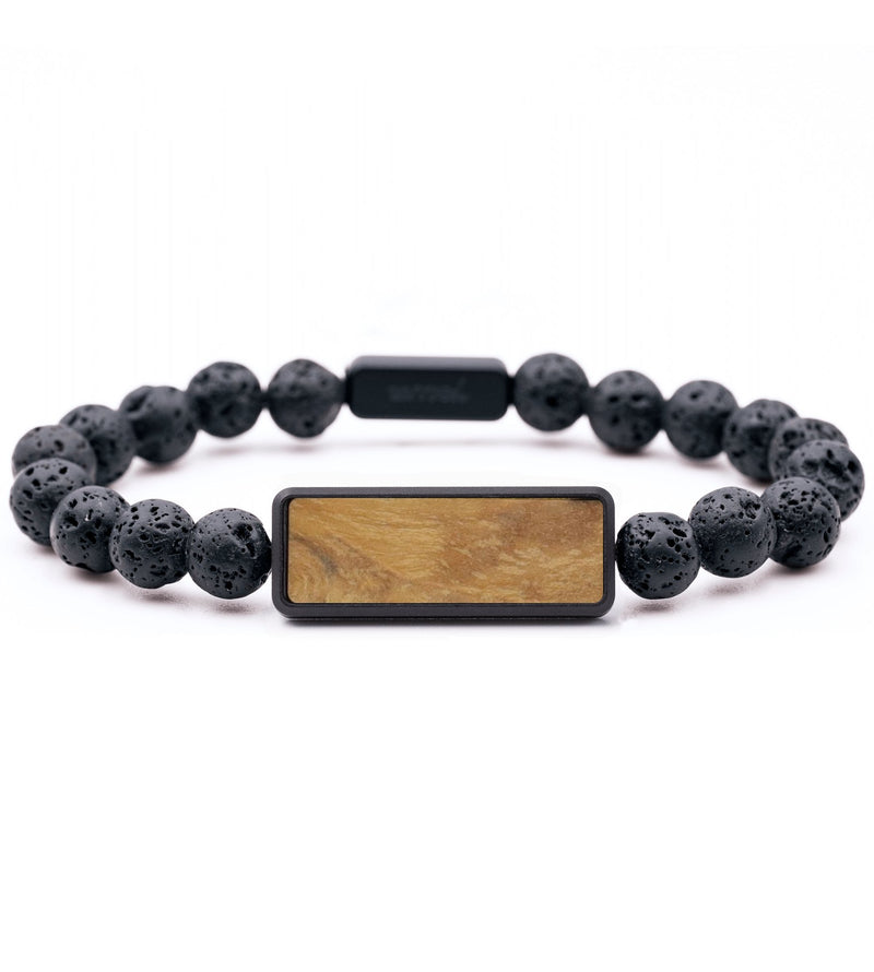 Lava Bead Wood Bracelet - Sabrina (Wood Burl, 764520)