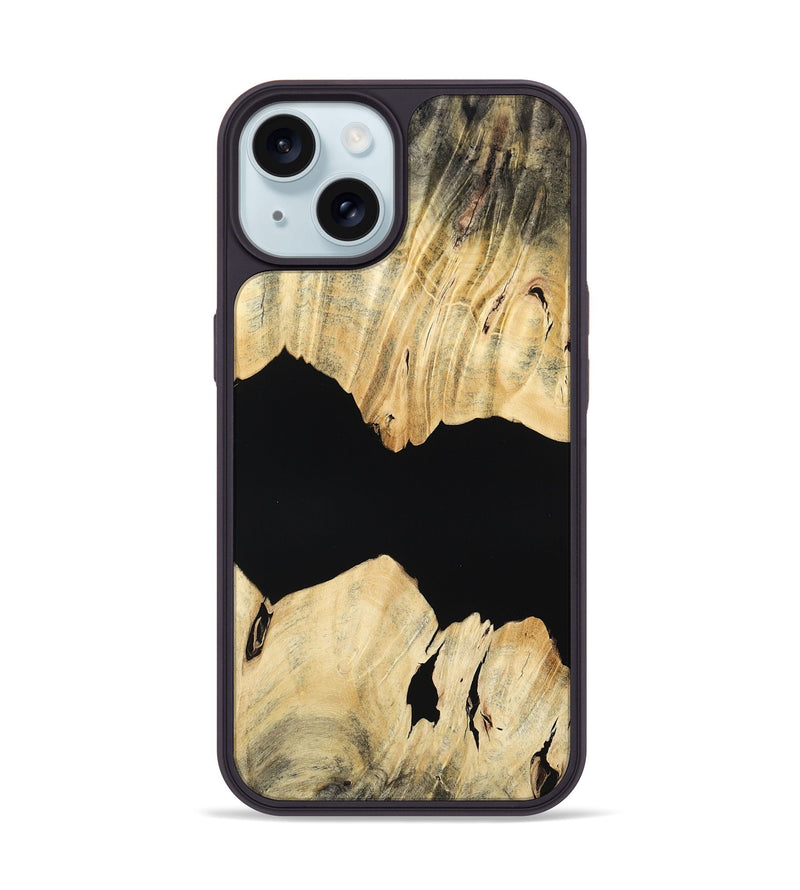 iPhone 15 Wood Phone Case - Cheryl (Wood Burl, 765498)