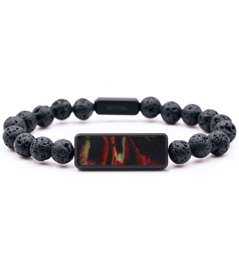 Lava Bead ResinArt Bracelet - Annika (Red, 765591)
